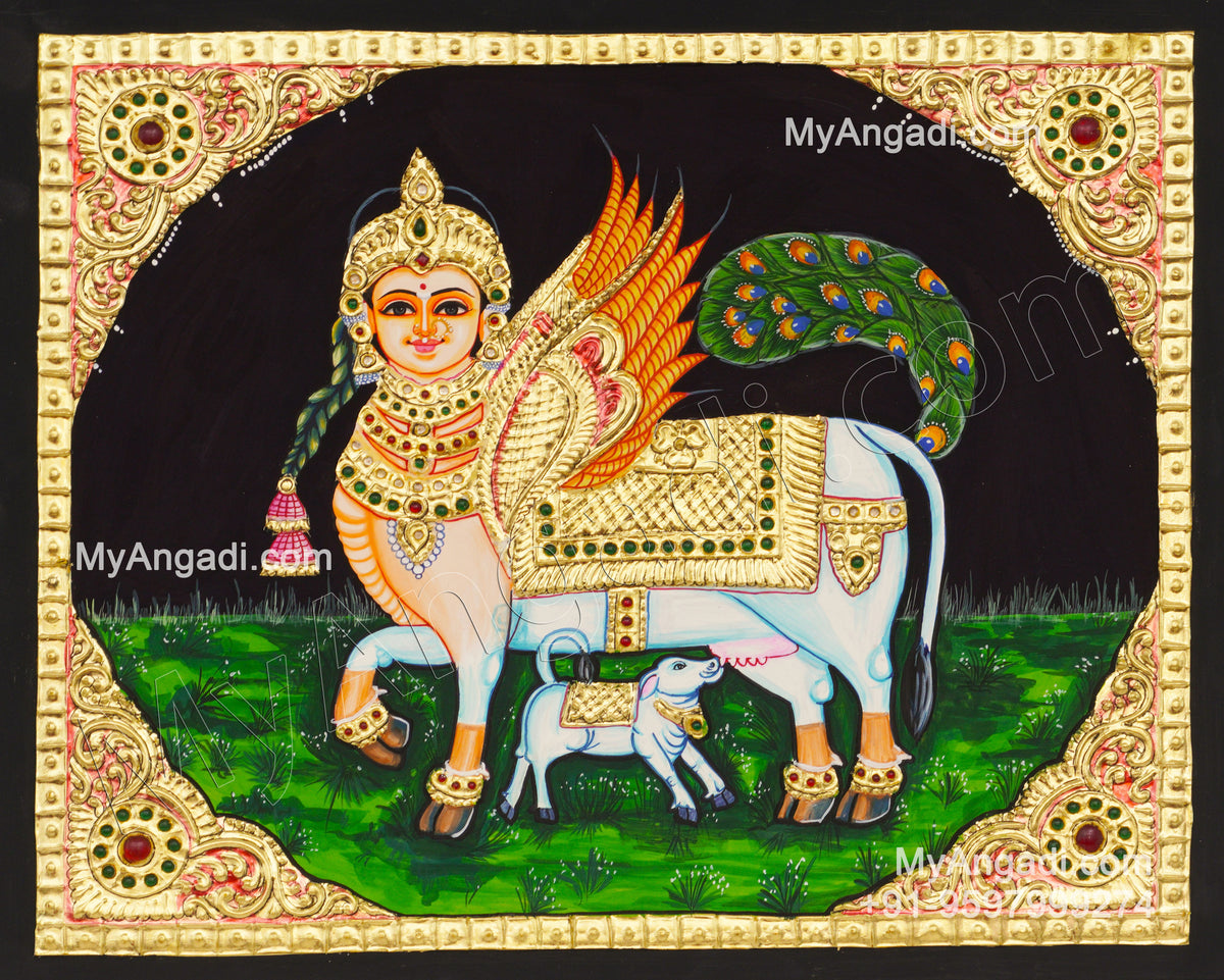 Kamadhenu Tanjore Painting