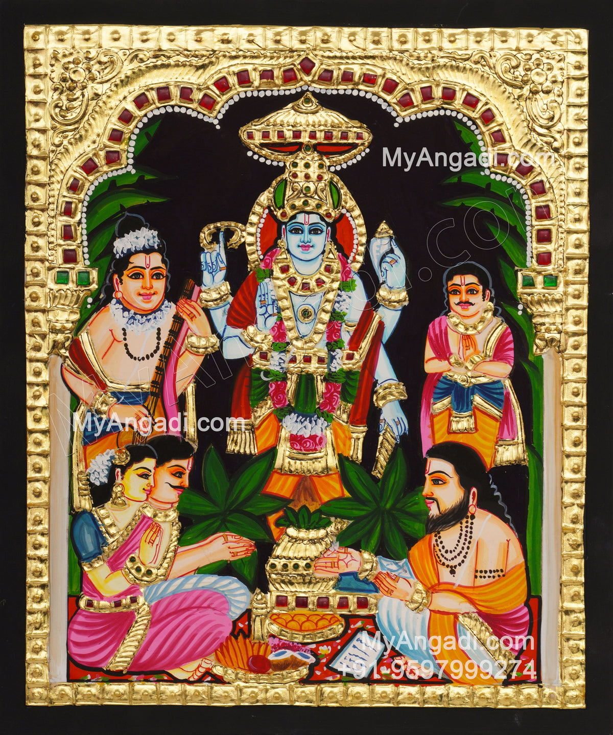 Sathyanarayana Tanjore Painting