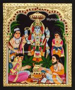Sathyanarayana Tanjore Painting
