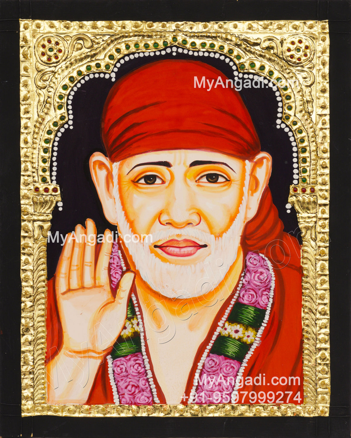 Saibaba Tanjore Painting