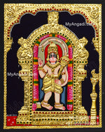 Ashtamsa Hanuman Tanjore Painting