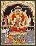 Santhoshi Maatha Tanjore Painting, Amman Tanjore Painting