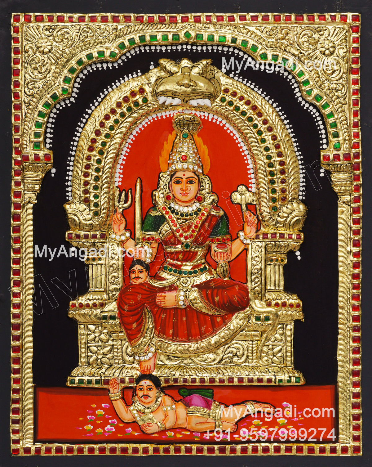 3D karumariamman Tanjore Paintings
