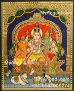 Shivan Family Tanjore Painting