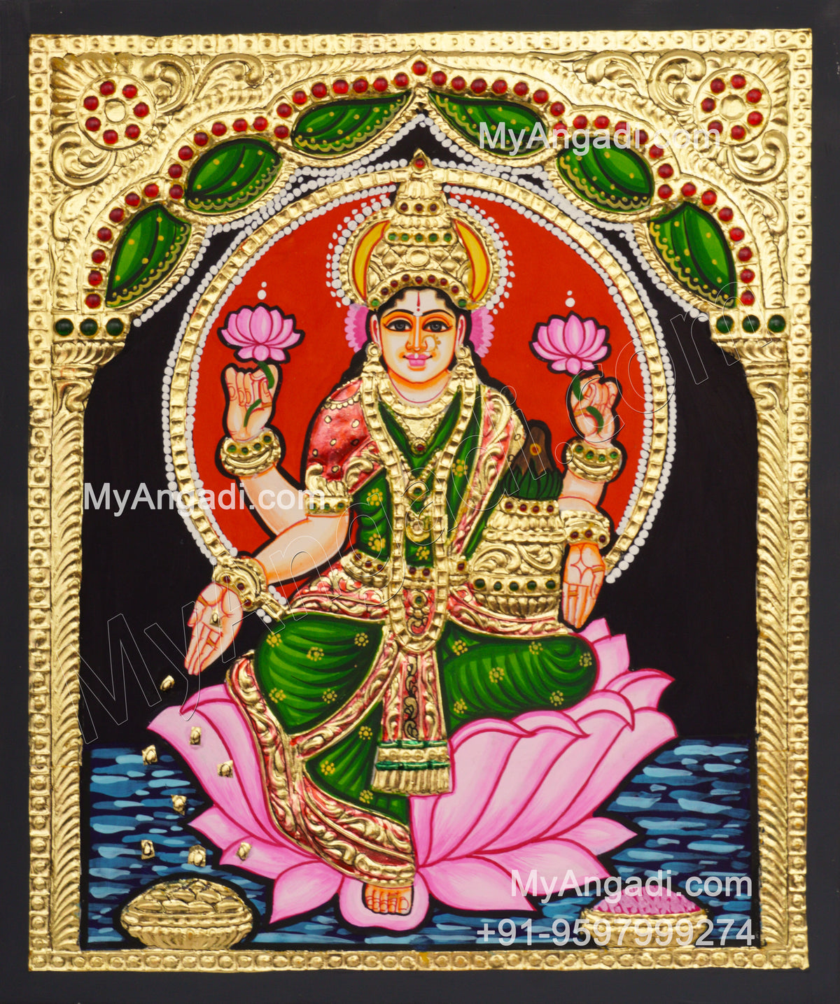 Lakshmi Devi Tanjore Paintings