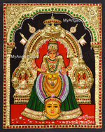 Kollur Mookambikai 3D Tanjore Painting