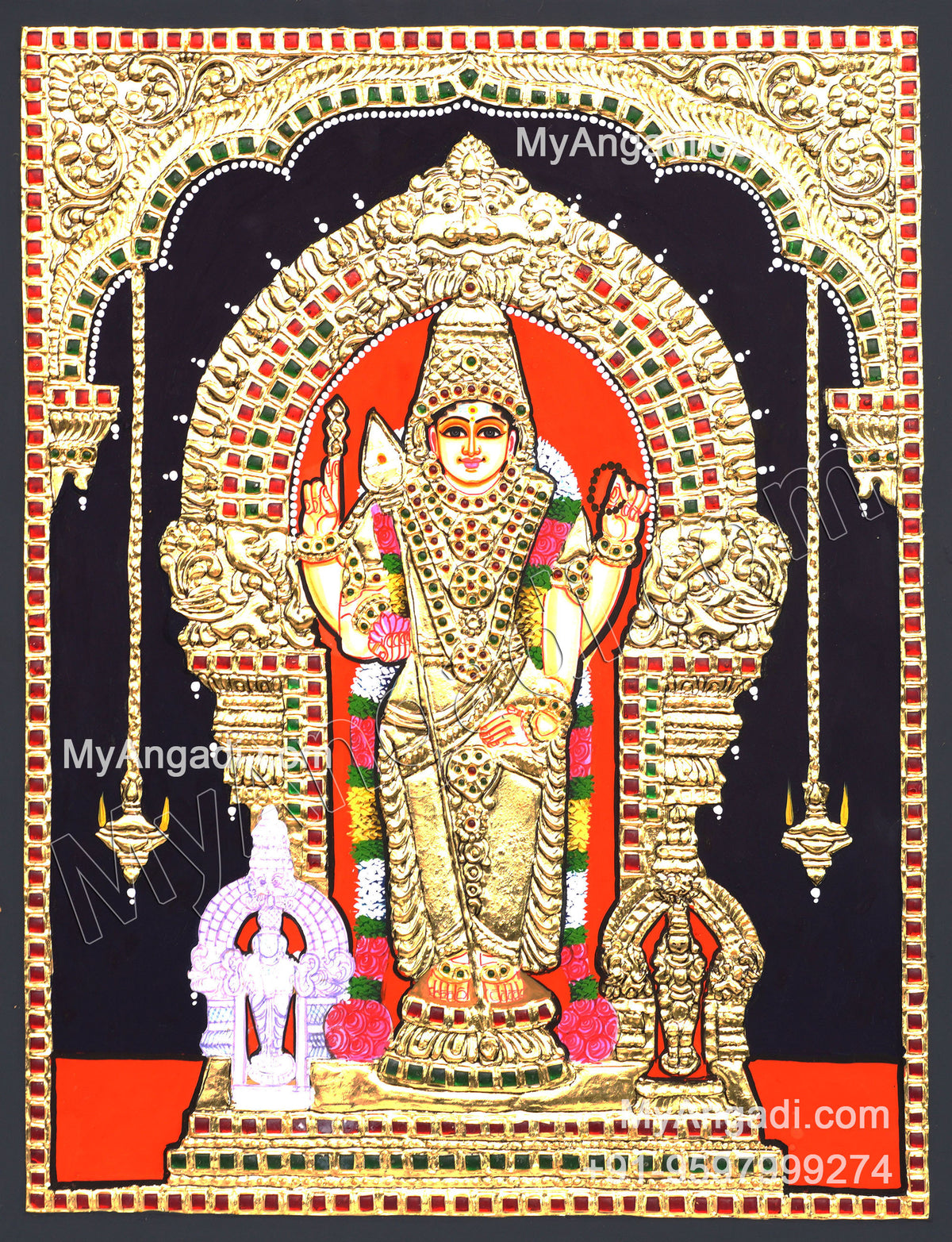 Thiruchendhur Murugan Tanjore Paintings