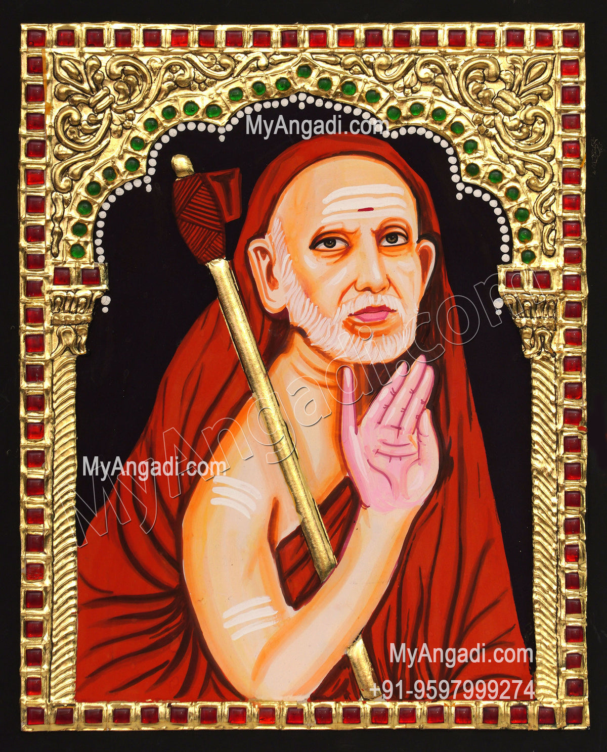 Kanchi Maha Periyavar Tanjore Painting