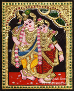 Krishna and Radhe Tanjore Painting