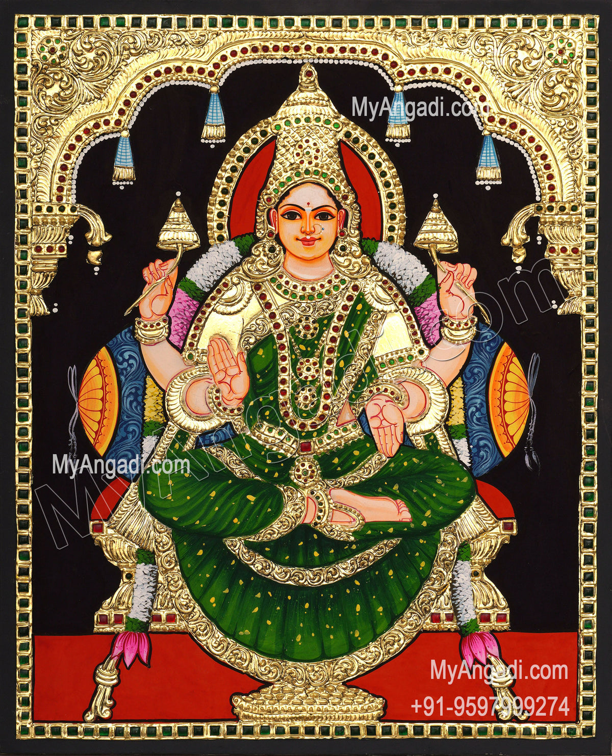 Lakshmi Devi Tanjore Paintings