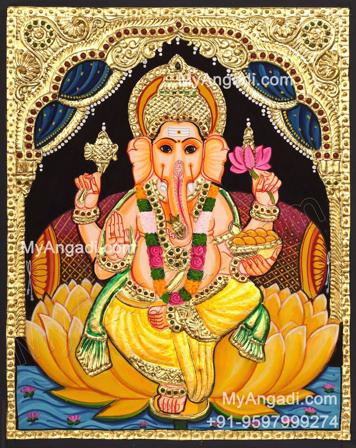Ganesh Ji Tanjore Paintings