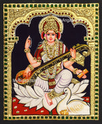 Saraswathi Devi Tanjore Painting