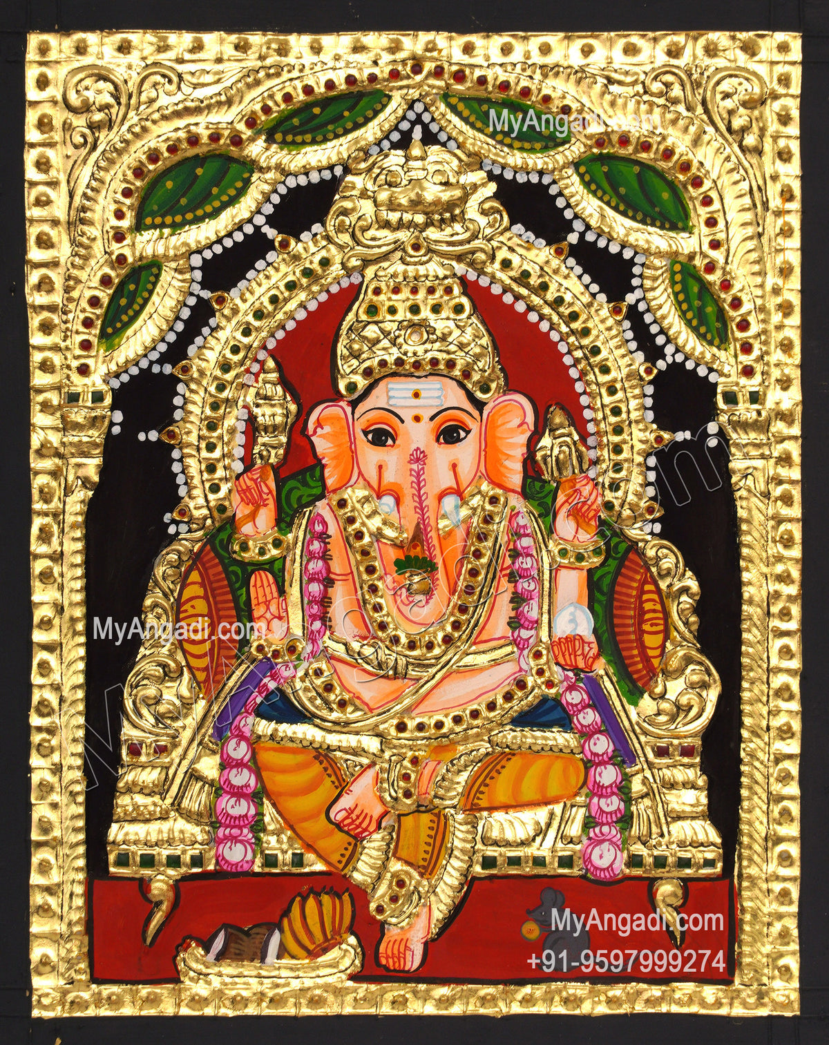 Ganesh Tanjore Painting