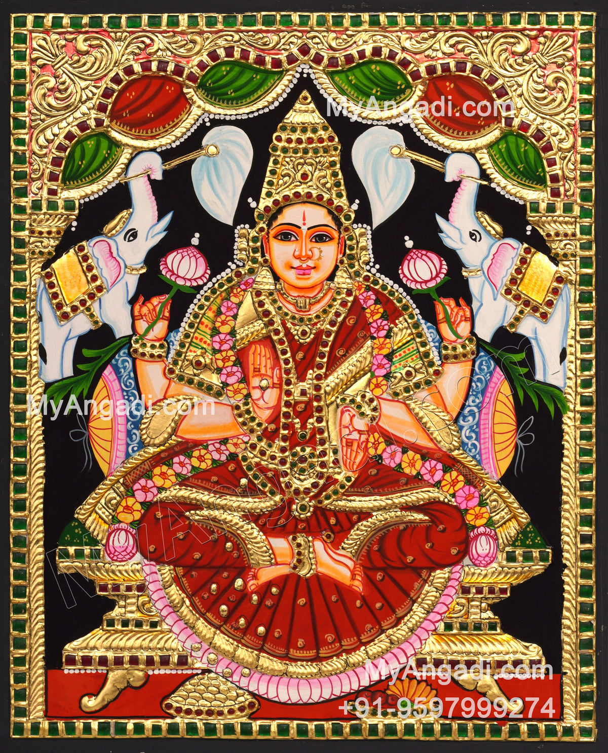 Gajalakshmi Tanjore Paintings