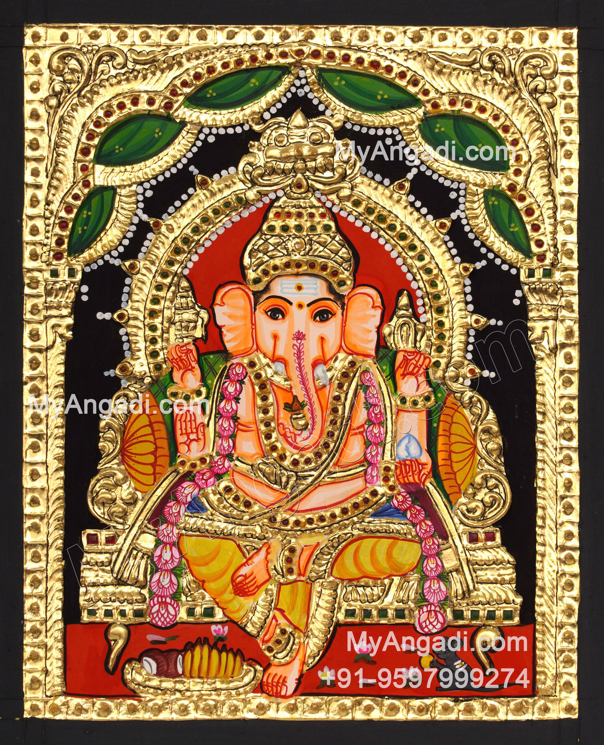 Ganapathi Tanjore Painting Tanjore Painting