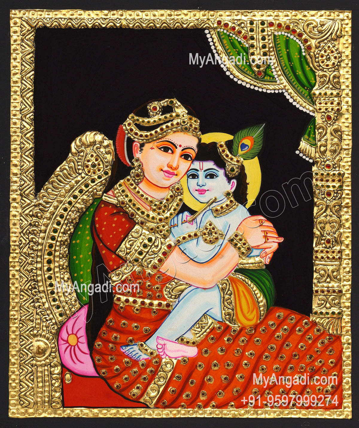 Yasodha Krishna Tanjore Paintings