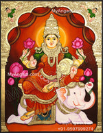 Gajalakshmi Tanjore Paintings