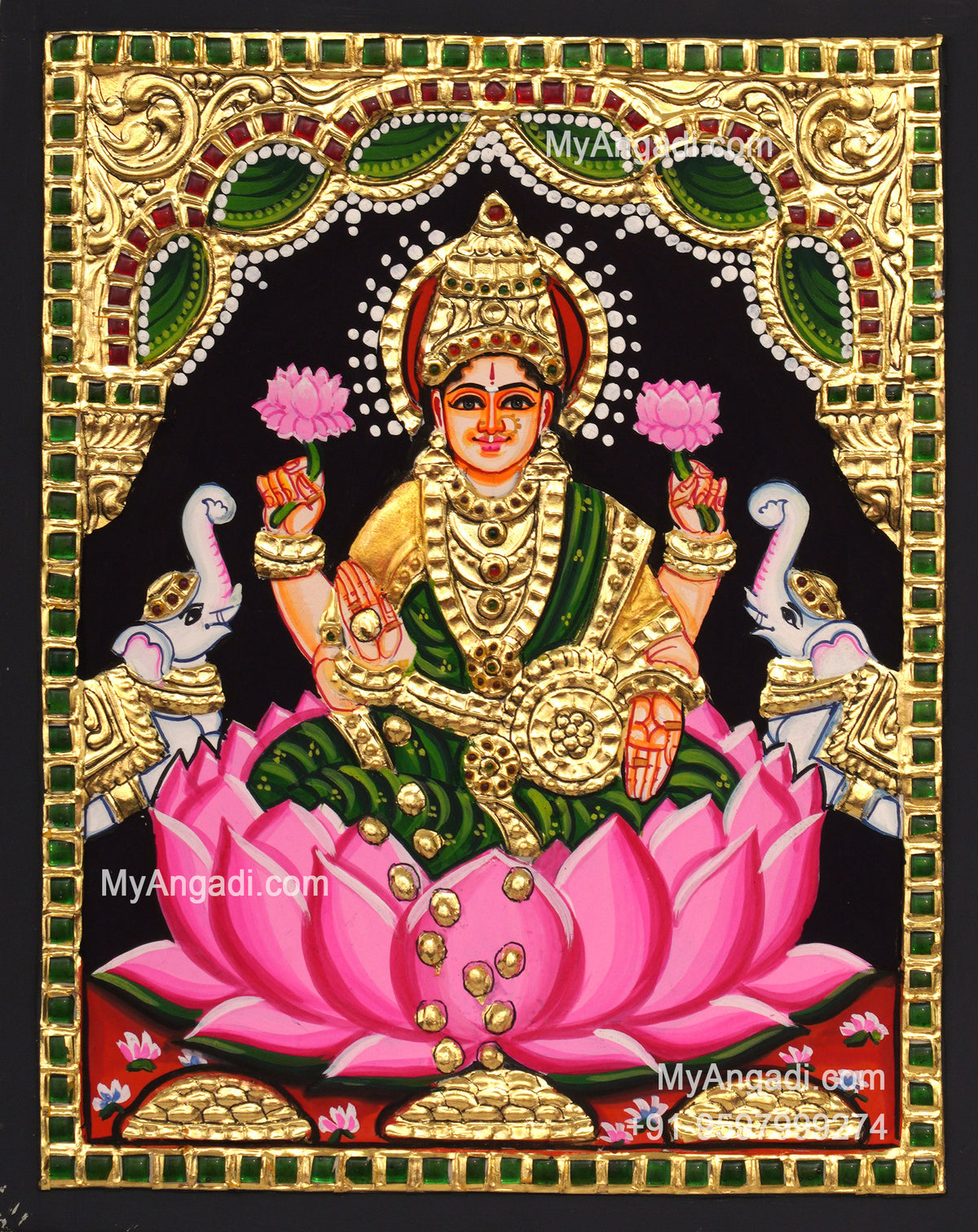 Gajalakshmi Tanjore Paintings