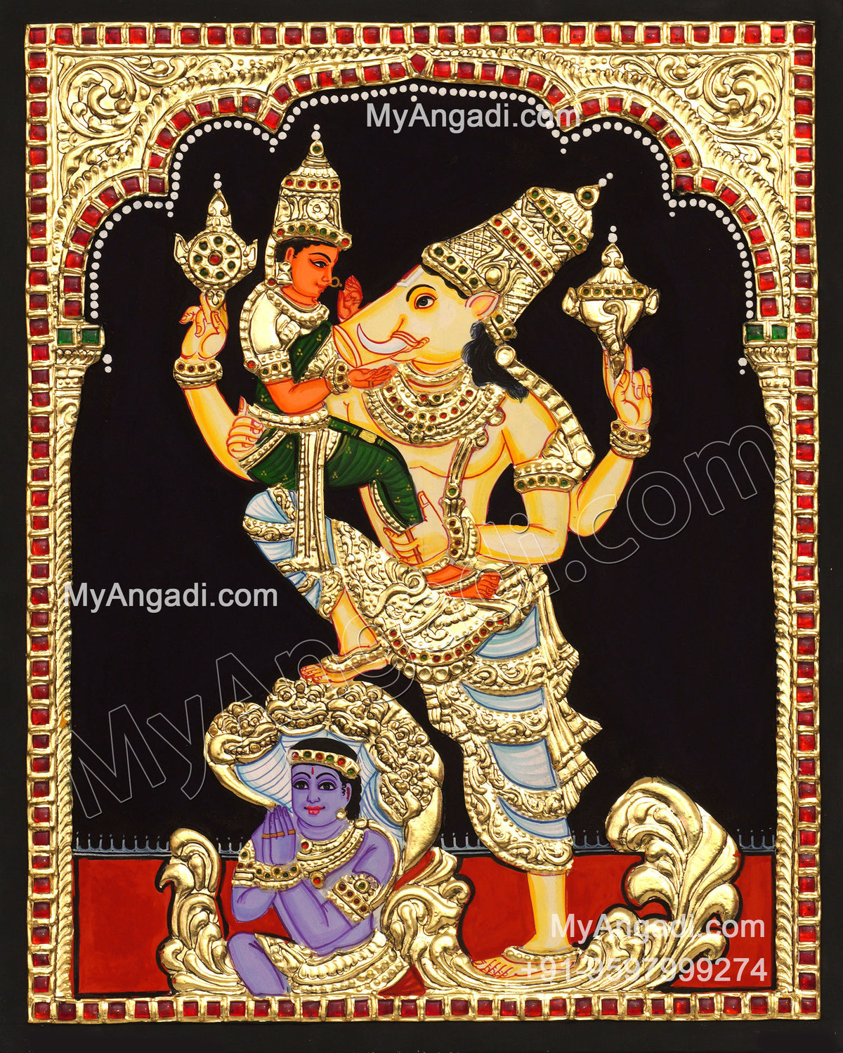 varaha Perumal Tanjore Painting
