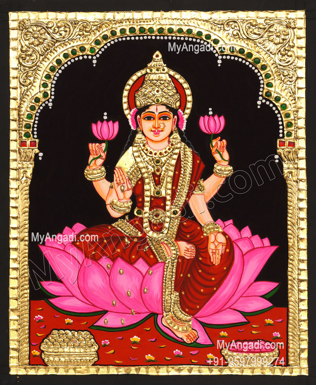 Mahalakshmi Tanjore Painting