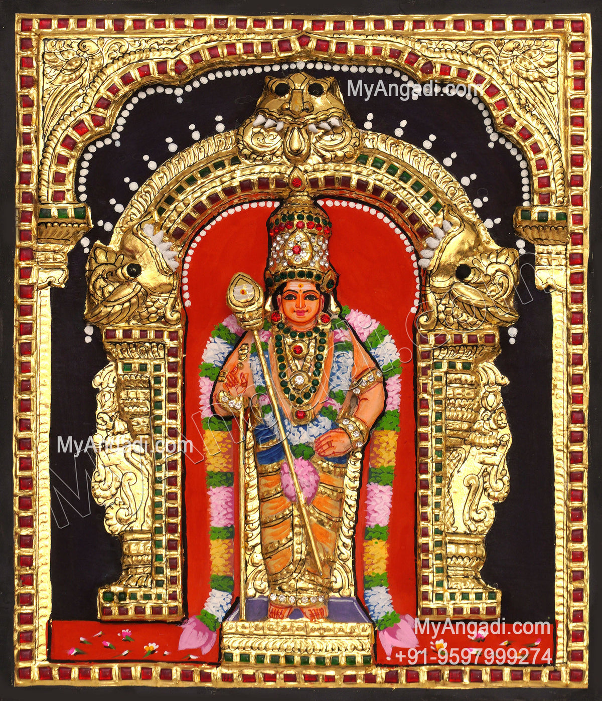 Murugan 3D Tanjore Paintings