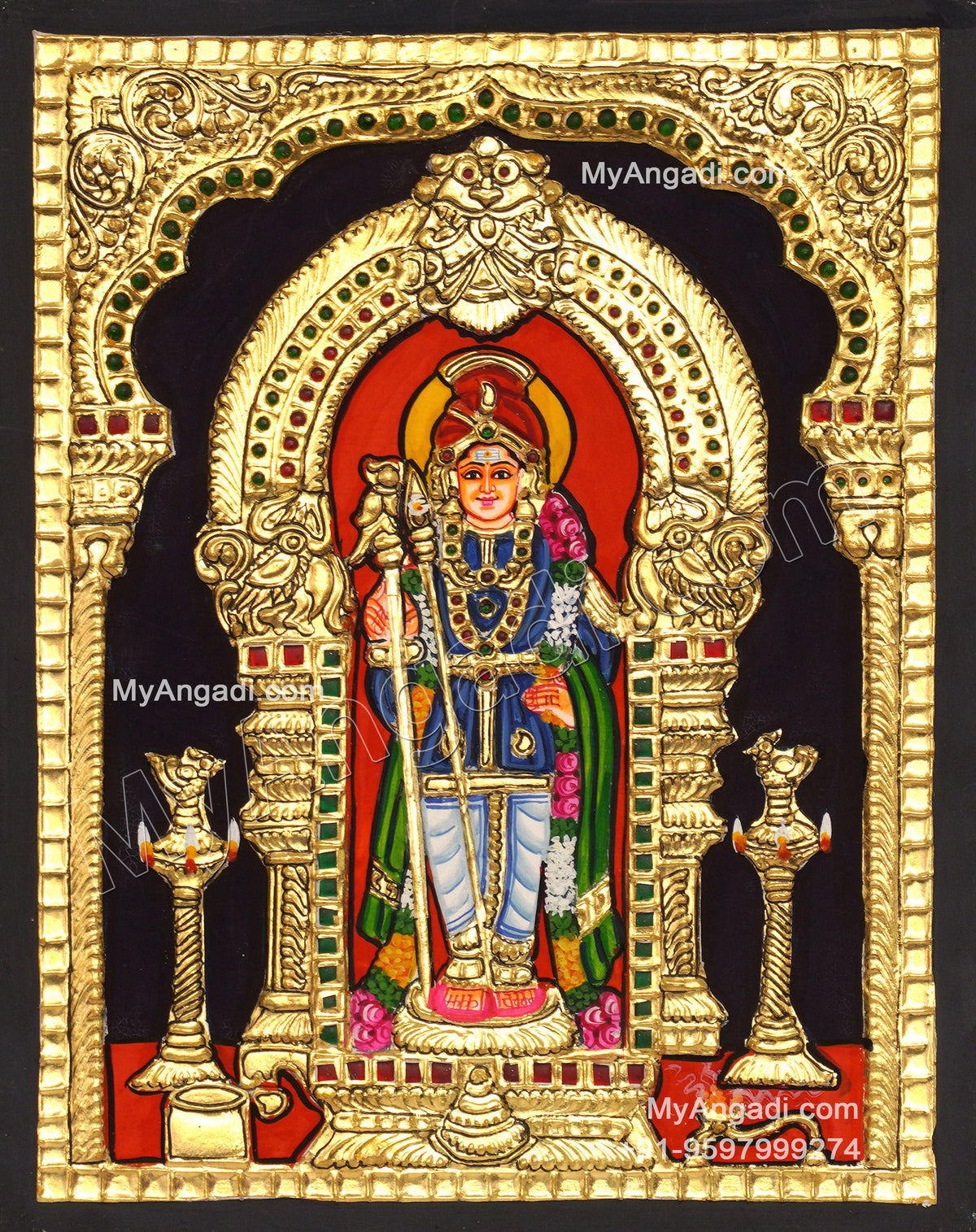 PalaniMurugan Tanjore Painting