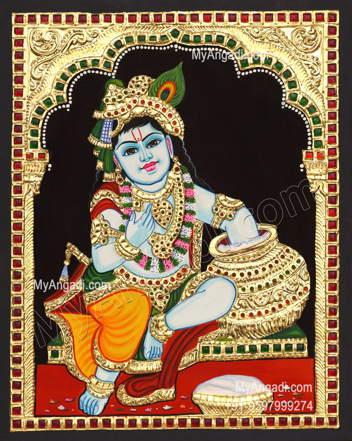 Butter Krishna Tanjore Paintings