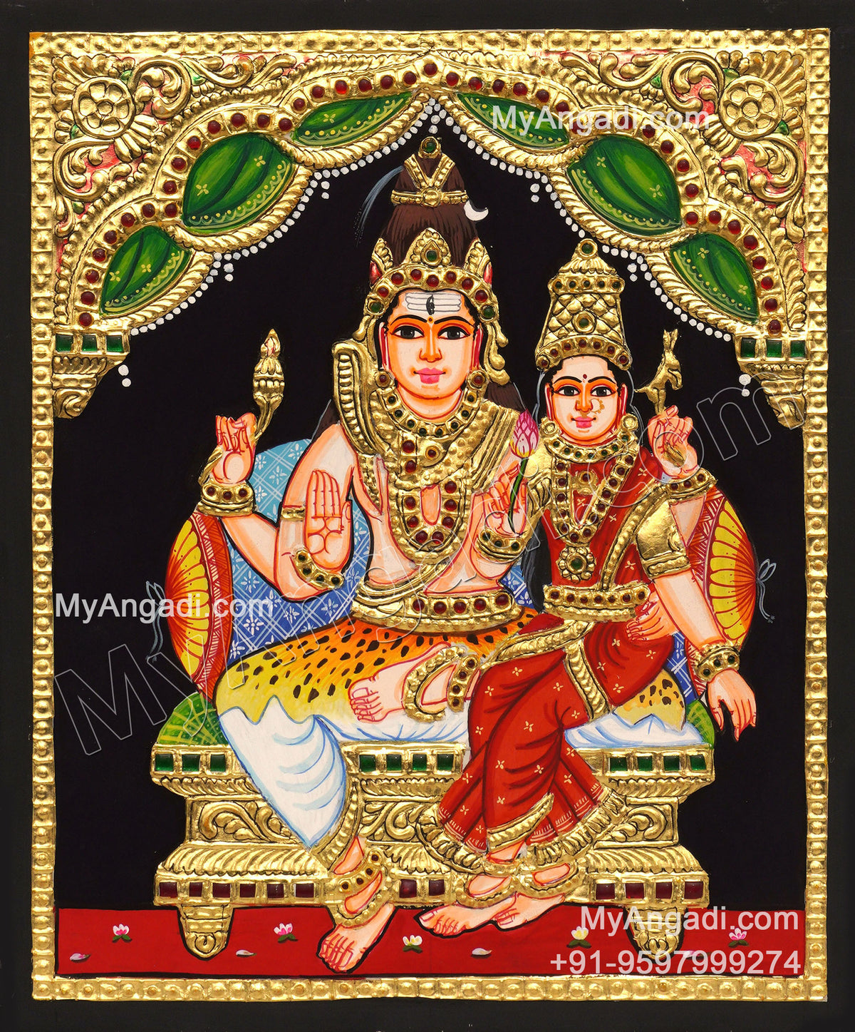 ShivanParvathi Tanjore Paintings