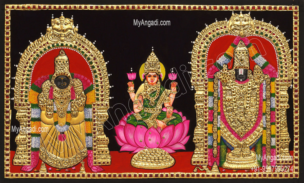 Balaji Thayar Lakshmi Tanjore Paintings