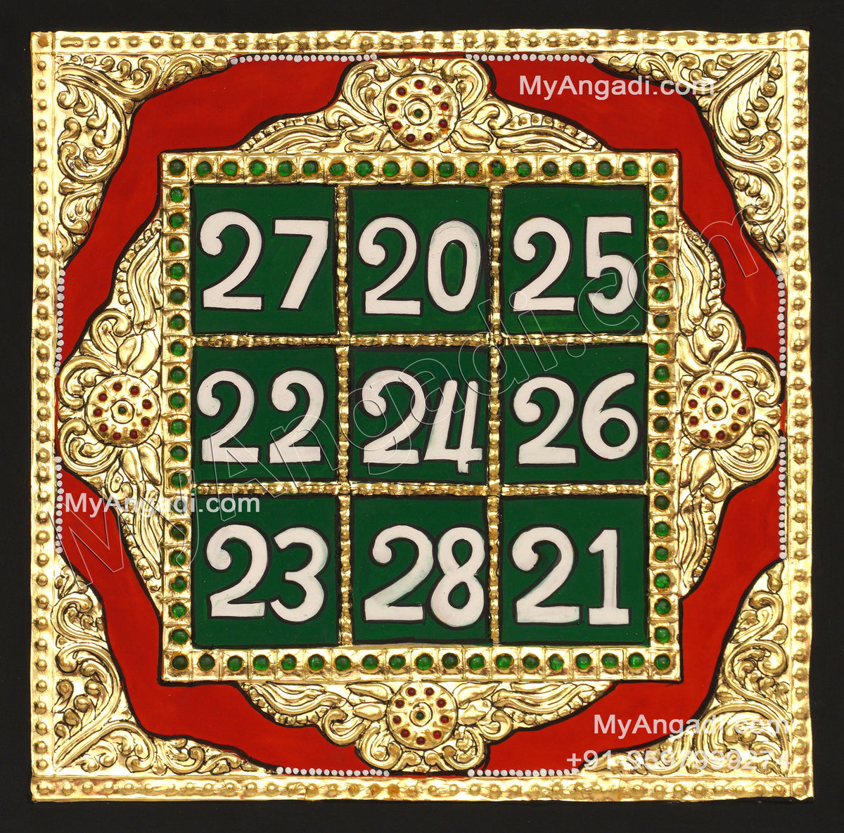 Kubera Yantra Tanjore Painting