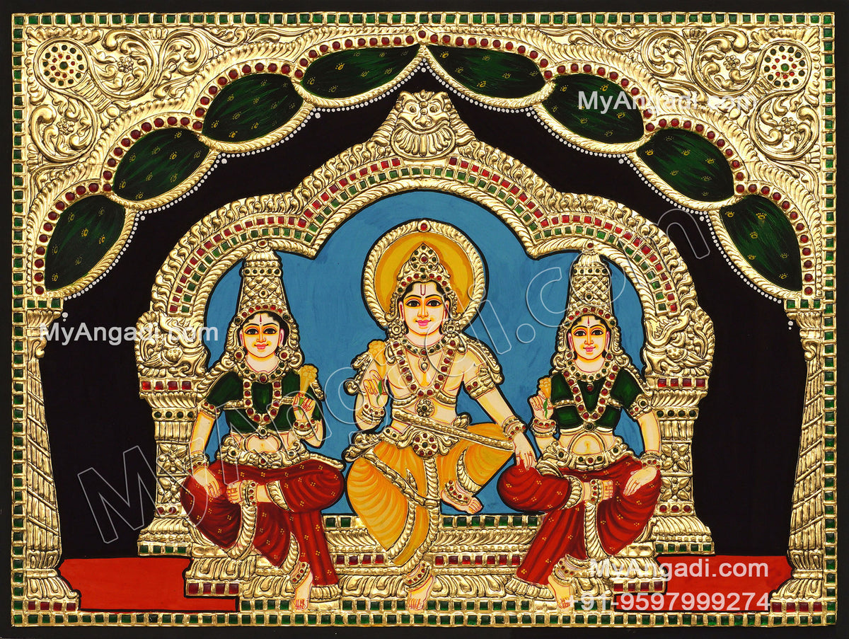 Sorimuthu Ayyanar Tanjore Painting