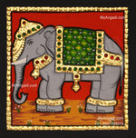 Elephant Tanjore Painting