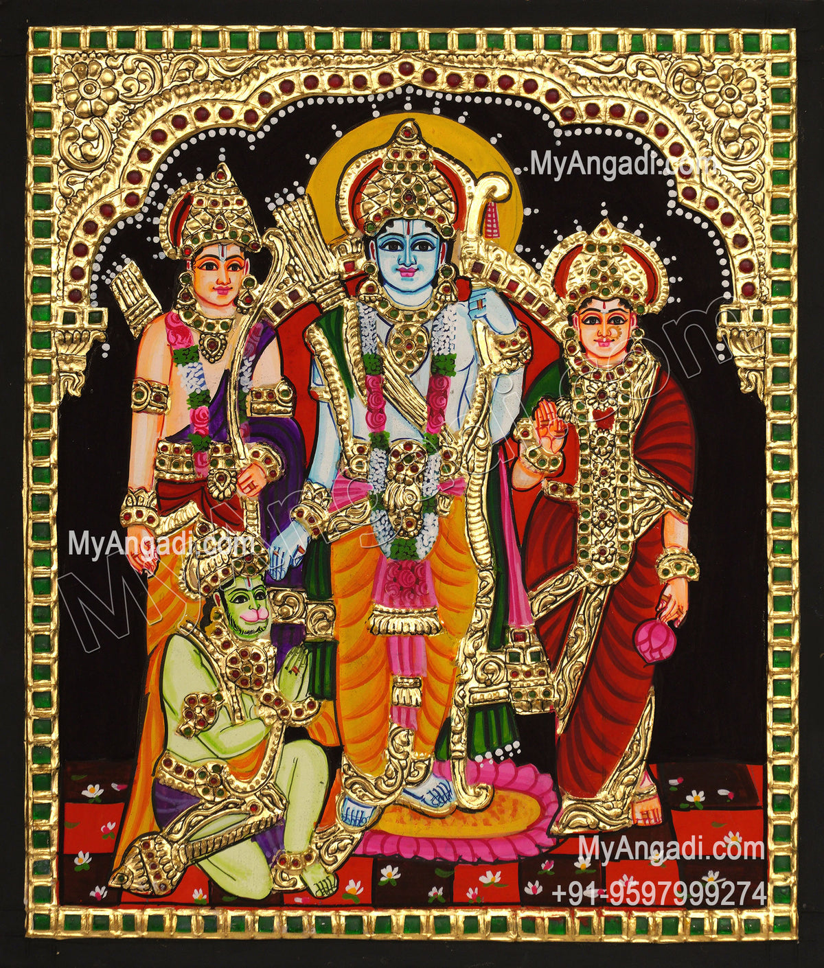 Ram Darbar Tanjore Painting