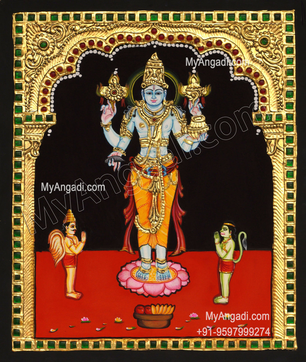 PerumalGarudar Tanjore Painting