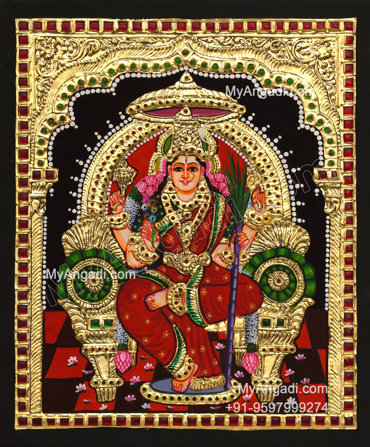 Lalitha Devi Tanjore Painting