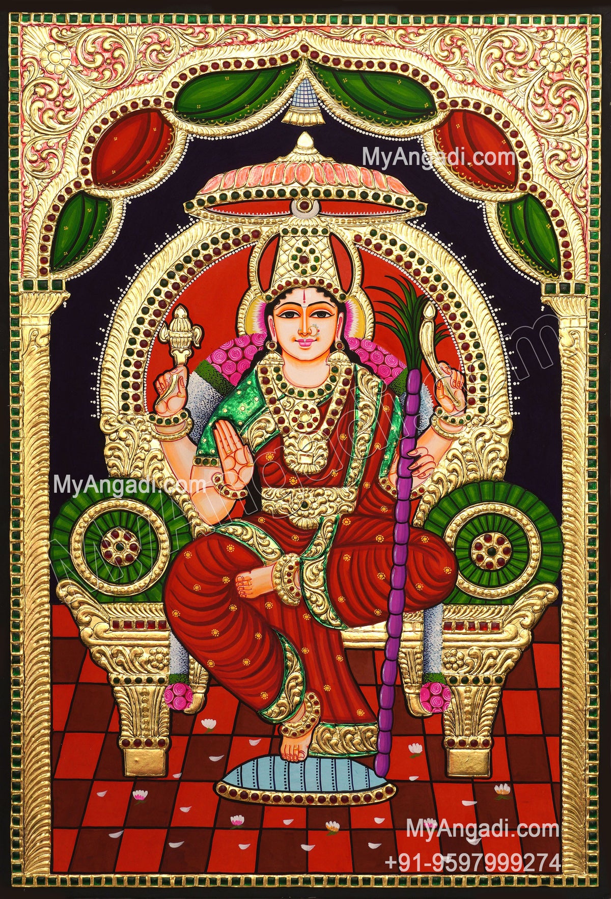 Lalitha Devi Tanjore Painting