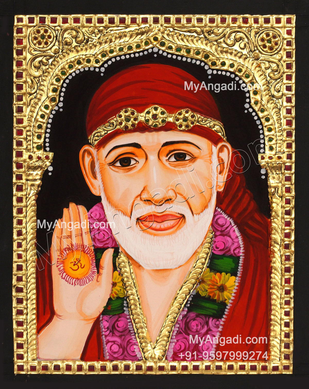 Saibaba Tanjore Painting