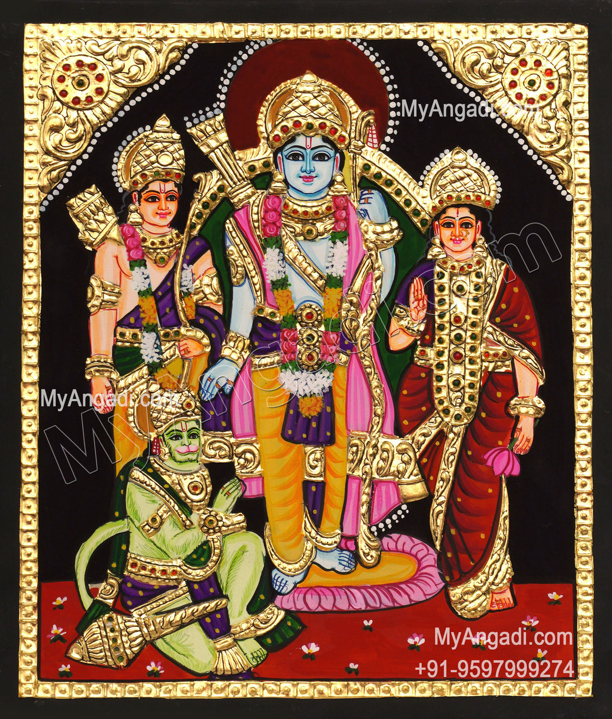 Ram Darbar Tanjore Painting