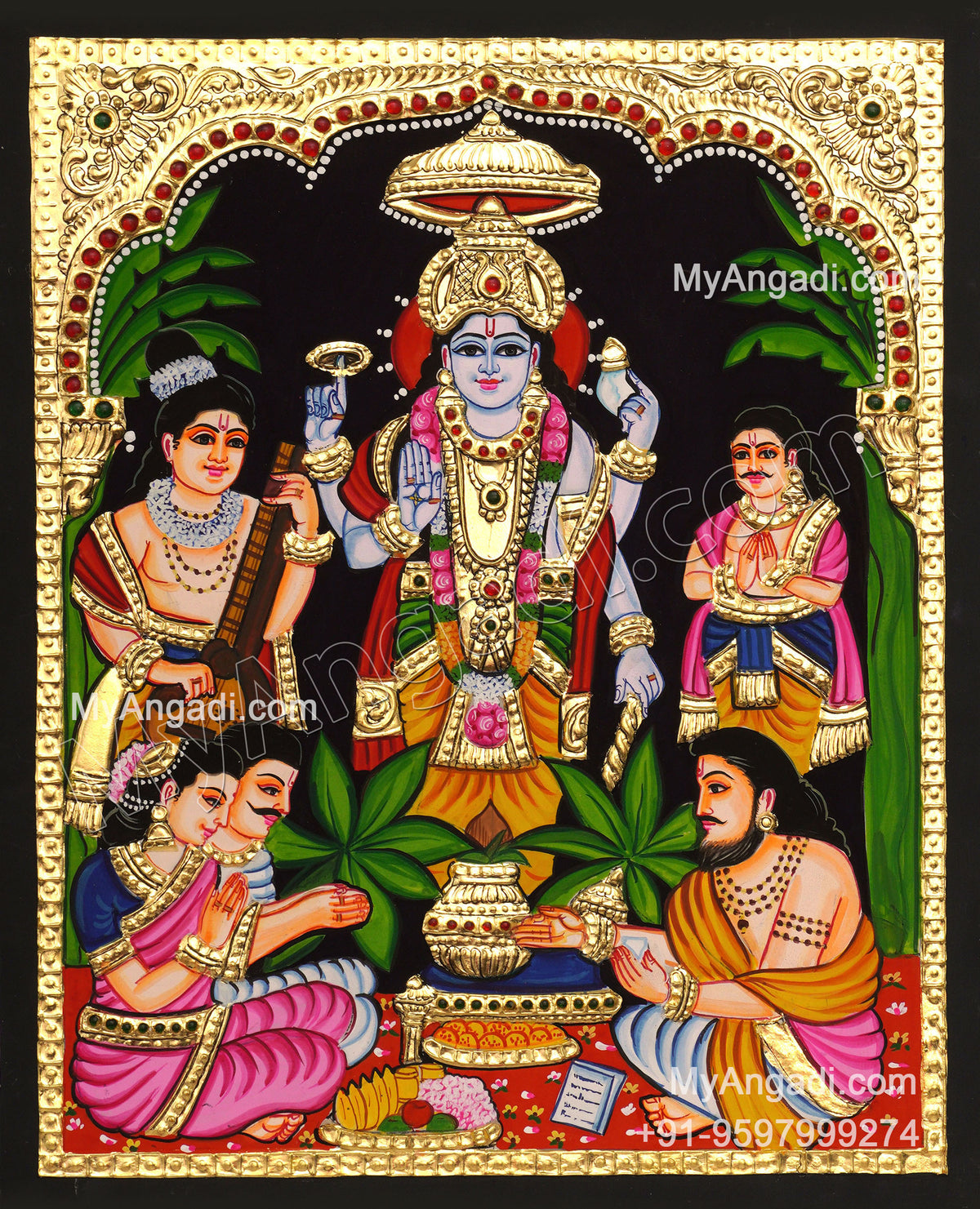 Sathyanarayana Tanjore Painting