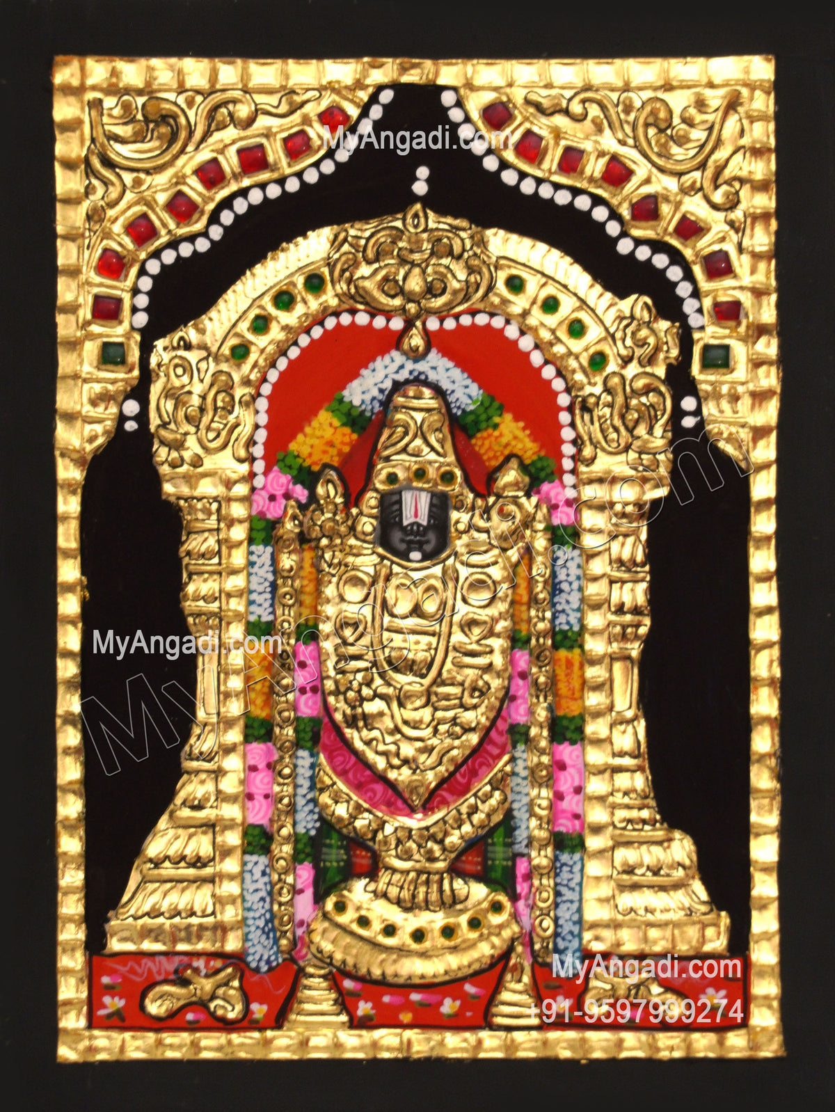 Balaji Small Tanjore Painting