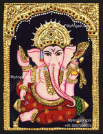 Ganesha Small Tanjore Painting