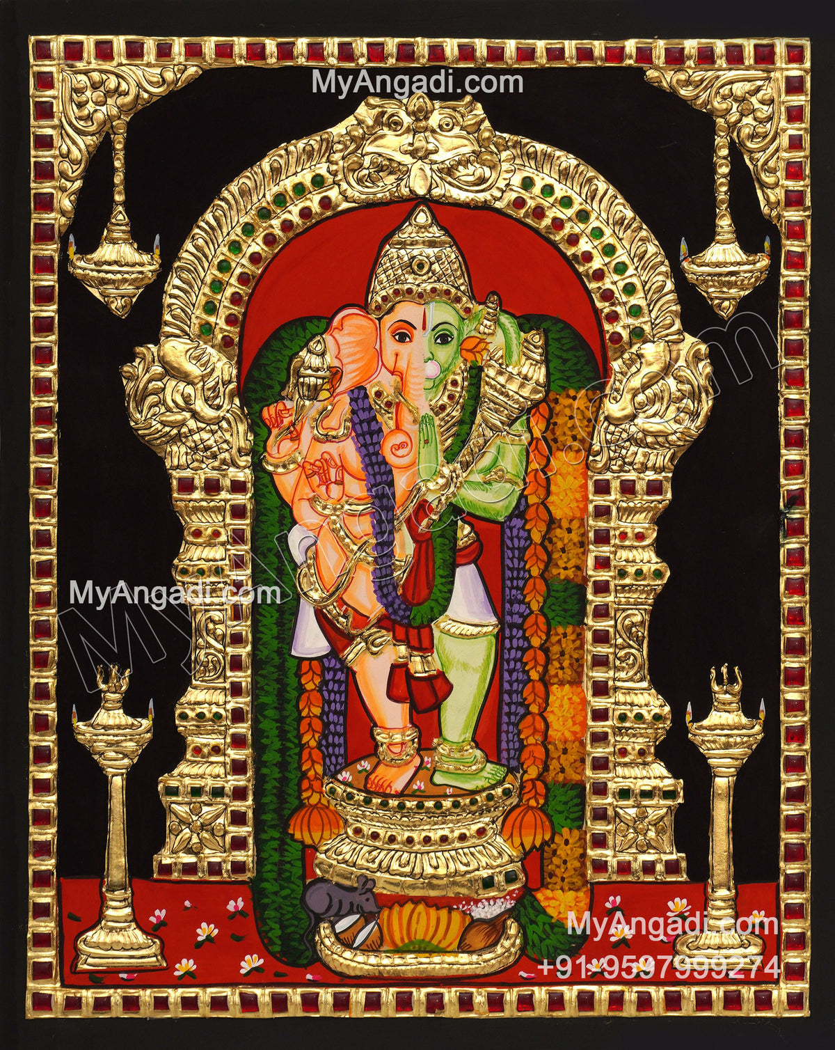 Adhyantha Prabhu Tanjore Painting