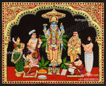 Sathyanarayana Swami Tanjore Painting