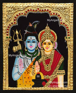 Sivan Paarvathi Tanjore Painting