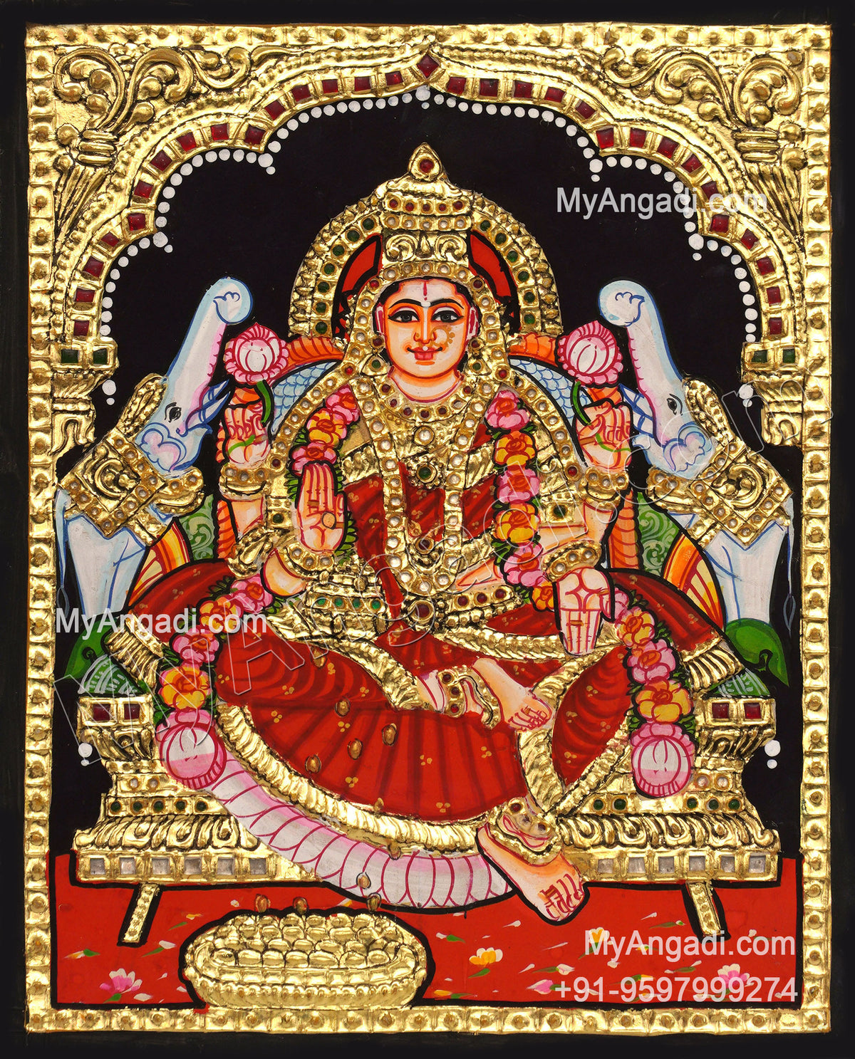 Gajalakshmi Tanjore Paintings