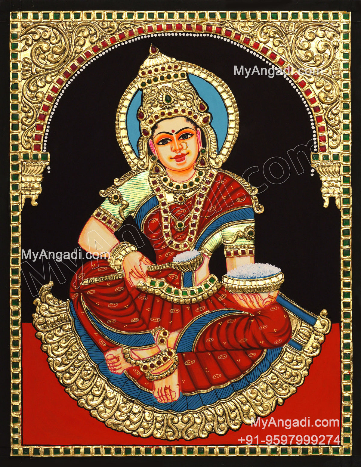 Annalakshmi Tanjore Painting