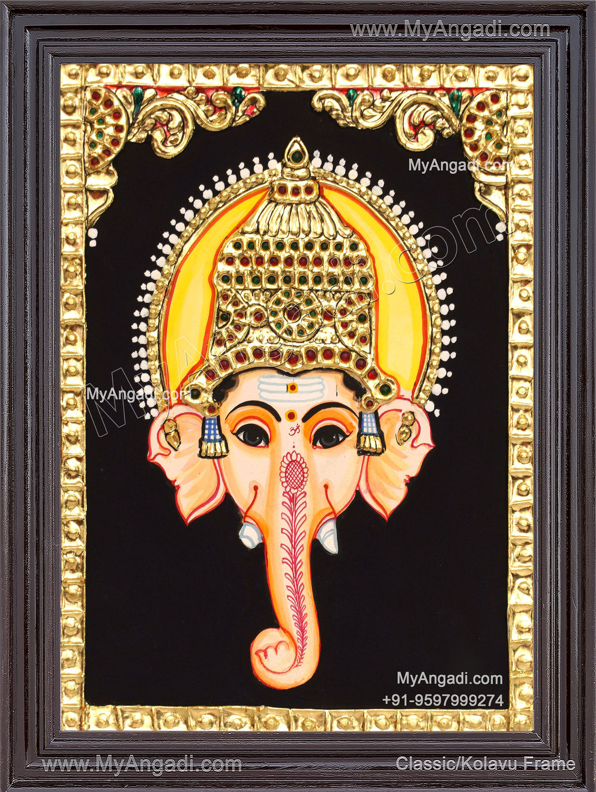 Ganesha face Tanjore Paintings