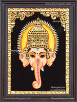 Ganesha face Tanjore Paintings
