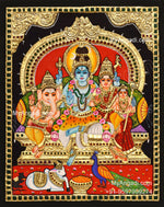 Shiva Family Tanjore Paintings