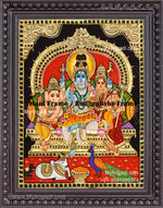 Shiva Family Tanjore Paintings